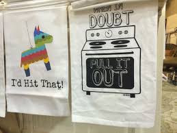 And on a shallower level, it's nice if it looks nice too. Funny Kitchen Towels Cricut Crafts Vinyl Crafts Kitchen Humor