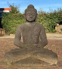 Shop with afterpay on eligible items. Old Lavastone Buddha Statue