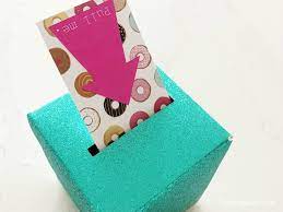 Make sure to apply glue to the edges of each wall as well. Diy Pop Out Money Gift Box Diy Inspired