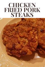 Chicken Fried Pork Steaks Recipe Pork Steak Pork Cube Steak Recipes Fried Pork