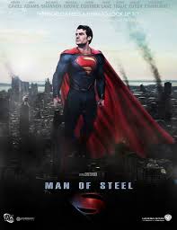 Henry cavill and amy adams star in the movie, which will be released in 3d on june 14, 2013. Man Of Steel Poster By Kyl El7 On Deviantart