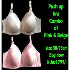 Bra is something that happens as standard but there is a lot of confusion about bras and what they really mean. Buy Push Up Bra Size 38 95 Cm Combo Pink Beige Online 799 From Shopclues