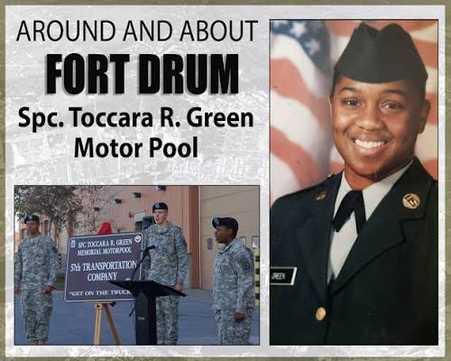 Spc. Toccara Green Memorial Motor Pool :: Fort Drum