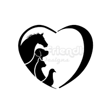 Clipart Horse Dog Cat Bird Love Heart Concept Of Animal Love Veterinary And Pet Adoption Horse Heart Horse Love Dog Logo Design
