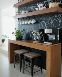 Kitchen Side Wall Breakfast Bar Coffee Bar Home Coffee Bar Design Diy Coffee Bar