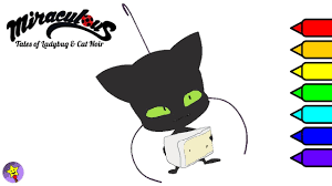 Plagg is a magical pet kwami who gives adrien the power to transform into superhero cat noir. Miraculous Ladybug Coloring Book Kwami Plagg Coloring Page Youtube