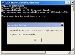 A message box will pop up on the recipient's screen. How To Send Messages Using Command Prompt Pctechnotes Pc Tips Tricks And Tweaks