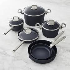 Sauce pan with pour spouts and detachable handle. Woll Diamond Lite Professional 10 Piece Cookware Set Williams Sonoma