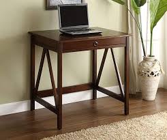 Antique Dark Brown Small Writing Desk At Big Lots Small Writing Desk Antique Desk Laptop Desk