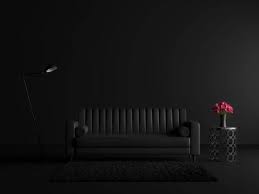 Imagine the buzzing of the bees, the sweet, sticky scent of nectar, the. Minimal Style Black Living Room With Vintage Sofa 3d Render Decorated Stock Photo Picture And Royalty Free Image Image 142213925