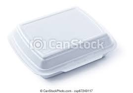 Polystyrene food container remove oxygen from the packaging. Polystyrene Takeaway Food Box Isolated On White Canstock