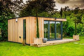 Corner sheds, apex sheds, pent sheds, tanalised sheds, potting sheds, tool stores, tool chests, bike stores, tanalised workshops and chalets. Bespoke Garden Room Wilmslow Cheshire Modern Gartenhaus Cheshire Von The Swift Organisation Ltd Houzz