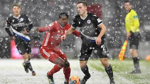 A snow storm has hitting germany in recent days and the fixture between arminia bielefeld and werder bremen in the bundesliga has been postponed. Bayern Held To 3 3 Draw In Six Goal Thriller Against Arminia Bielefeld