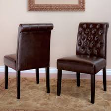 Broxton Bonded Leather Dining Chair 2 Pack Leather Dining Chairs Dining Chairs Masculine Dining Room