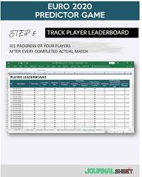 Not all features are available in this spreadsheet. Js801 Ss Xl Uefa Euro 2020 2021 Predictor Game Journalsheet