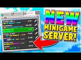 This server is available only for minecraft pocket edition! New Minigame Server In Mcpe Minecraft Pe Pocket Edition Pocket Edition Minecraft Pe Server