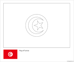 The flag of tunisia was adopted in 1835 and it has not changed much since then. Flag Of Tunisia World Cup 2018 Coloring Pages World Cup Coloring Pages Coloring Pages For Kids And Adults