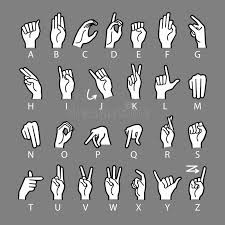 The quickest way to learn the fingerspelled alphabet handshapes used in american sign language (asl) fingerspelling Vector Language Of Deaf Mutes Hand American Sign Language Asl Alphabet Stock Vector Illustration Of Hand Handicap 123911619