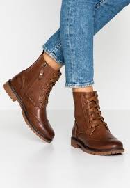 Livraison et retours gratuits* et service client gratuit au 0800 797 34. Pier One Lace Up Ankle Boots Cognac Zalando Co Uk Botines Zapatos De Encaje Zapatos Casual Mujer