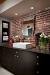 Black Brick Backsplash