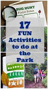 One of our favourite weekend thing to do is go for a woodland walk with the kids. 17 Fun Activities To Do At The Park Fun Activities To Do Kids Nature Activities Nature Kids