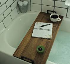 Once the glue dried, i gave the tray several coats of minwax semigloss polyurethane from an aerosol can …mostly because i wanted to use up and. 15 Diy Bathtub Tray Ideas For A Relaxing Soak The Handyman S Daughter