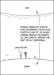 However, for people who can't stand the heat, a sunny and hot day can be. Sun And Earth Xkcd Know Your Meme