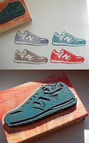 new balance hand carved linoleum stamp クラフトのアイデア 消しゴムはんこ 図案 はんこ