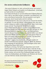 So erziehst du starke kinder. Die Erste Erdbeerrote Erdbeere Elkes Kindergeschichten