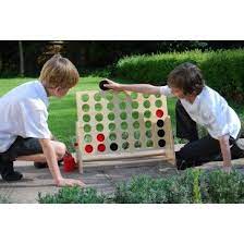 Giant Wooden Connect 4 Game 4 In A Row Outdoor Play Playdough Area