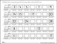 Missing Numbers Counting Backwards And Number Identification Number Identification Worksheets Alphabet Worksheets Free Missing Numbers