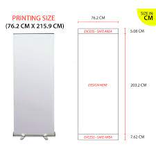 Sticker can be customised shape cutting while label is standard size printed with roll. Roll Up Bunting Stand Without Bunting Printing Shopee Malaysia