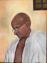 Mahatma Gandhi Painting by Anand Hiremath