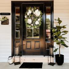 Cat On Instagram Something About The Black Door And The Way The Sunset Is Hitting It Makes It Look So Beautiful I Can T W In 2020 Porch Decorating Black Doors Decor