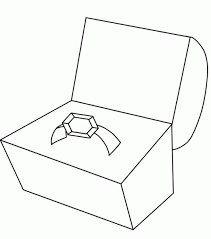 Wonderful Wedding Ring In Box Coloring Page Ring Sketch Coloring Pages Elegant Wedding Rings