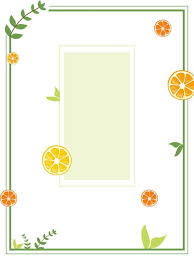 純檸檬水果簡約邊框背景 pure products background fruit