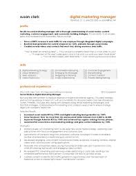 Resume Examples Digital Marketing Digital Examples Marketing Resume Resumeexamples Marketing Resume Digital Marketing Manager Digital Marketing
