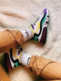Nike Air Max 270 React Gs Bright Violet At6174 101 In 2020 Nike Shoes Air Max Nike Air Max Nike