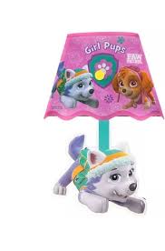 Paw Patrol Lamp Shade Kids Night Light Bedroom Decor Skye Pink Girls Room Gift Pawpatrol Paw Patrol Room Decor Paw Patrol Bedroom Paw Patrol Bedroom Decor