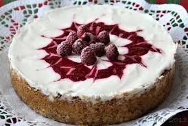 Poľne Kvety Vanilkovy Cheesecake S Malinami Baking No Bake Cake Sweet Cakes