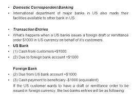 Communique to bank customers to inform change in correspondant bank. Chapter Four International Correspondent Banking Relationship Ppt Download