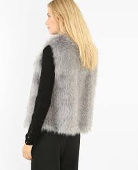 Voyez les modèles top du gilet en fourrure 80 idées en. Gilet Sans Manches En Fausse Fourrure Gris Anthracite 323197824a0g Pimkie