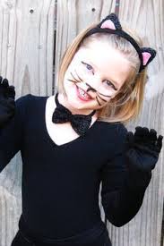 Easy Cat Costume Makeup Child Google Search Cat Costume Diy Cat Costume Kids Diy Halloween Costumes Easy