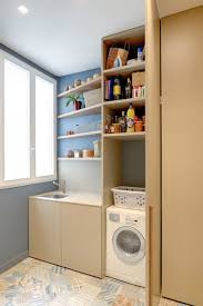 Ein schrank für waschmaschine und trockner ist eine clevere lösung für kleinwohnung und hier erfahren sie mehr über seine vorteile! Kein Hauswirtschaftsraum 9 Ideen Zu Cleveren Einbauwaschkuchen