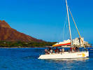 Waikiki beach catamaran rides