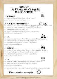 Mission Range Ta Chambre Rangement Chambre Planning De Nettoyage Rangement