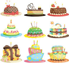 Cartoon Birthday Cake Vector Birthday Cake Illustration Cartoon Cupcakes Cartoon Birthday Cake