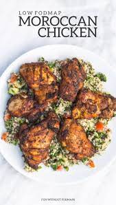 Low Fodmap Moroccan Chicken Recipe Fodmap Recipes Food Recipes Pork Recipes