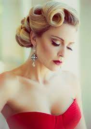 Pinup Beauty Retro Curled Hair Vintage Hairstyles Wedding Hairstyles Hair Inspiration