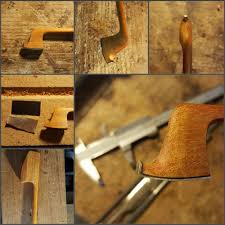 4mm violin, 5mm cello, 6mm bass), 3 cm from the end of the stick. The Process Of Making A Violin Bow Head Violin Bow Violin Repair Violin